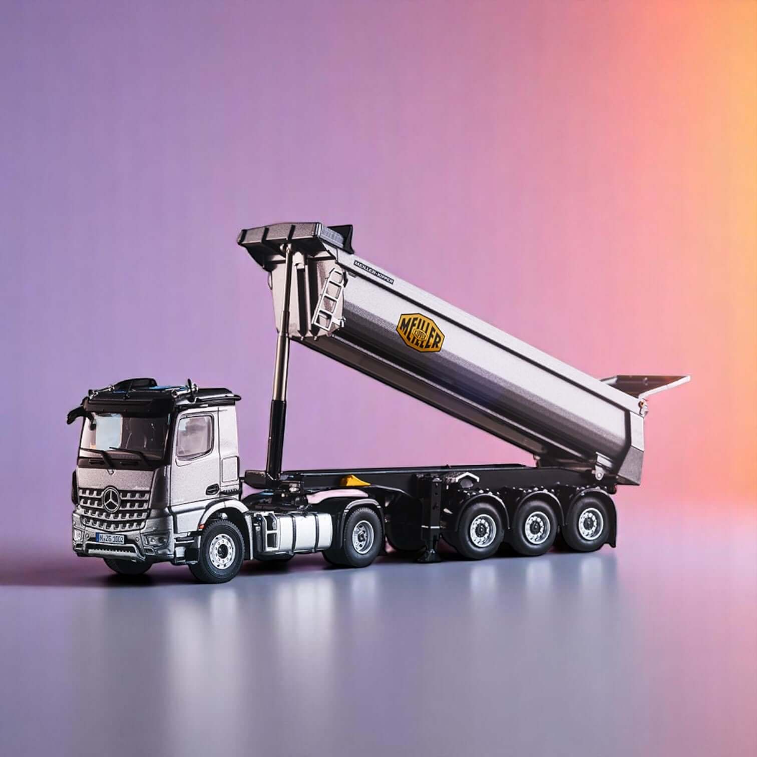 Mercedes-Benz Arocs Meiller tipping semi trailer
