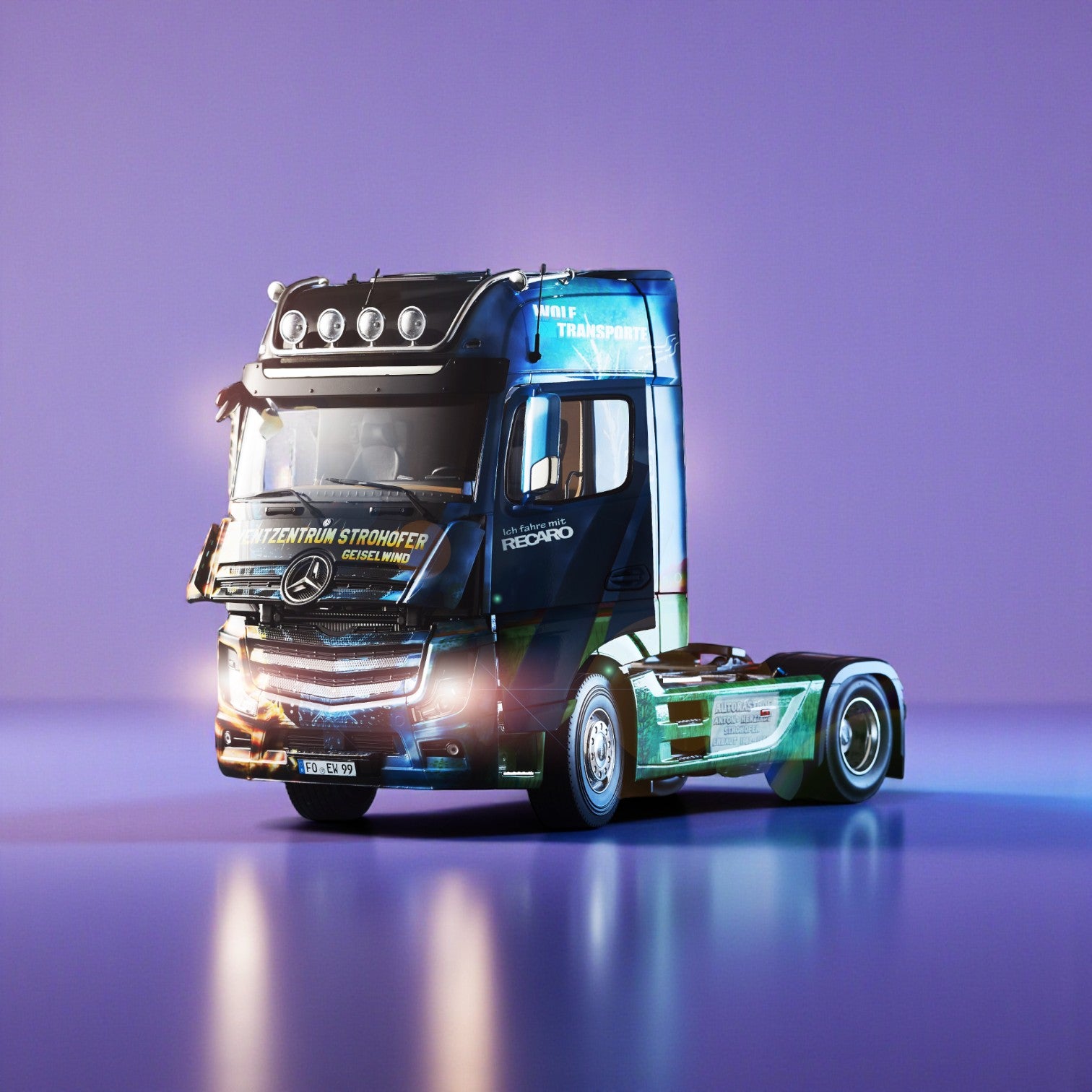 自動車 Mercedes Benz Actros MP4 GigaSpace Mercedes Benz Actros MP4 Gigaspace Italeri 3905